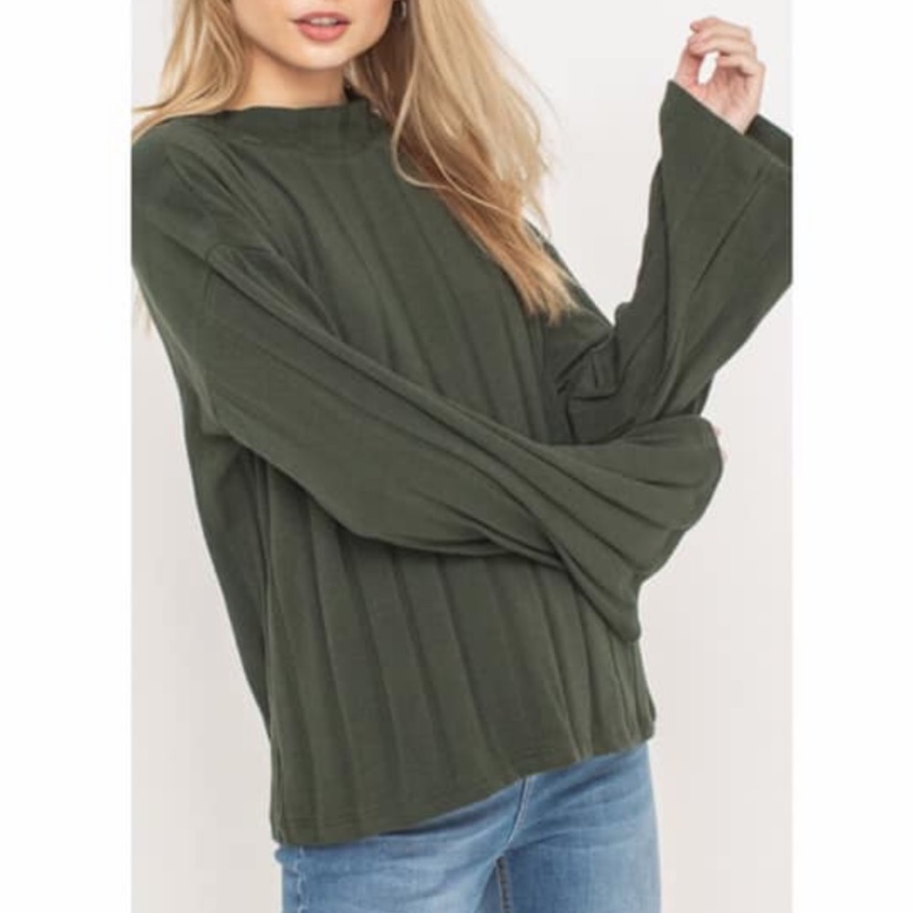 Lush clothing mock neck top